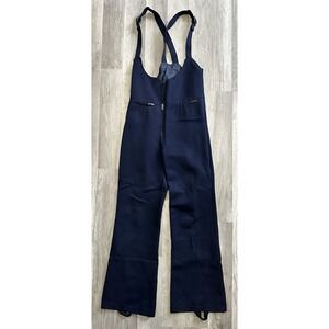 Edelweiss Innsbruck Blue Ski Snowboarding Overalls Pants Women's Size 12‎ R Vtg